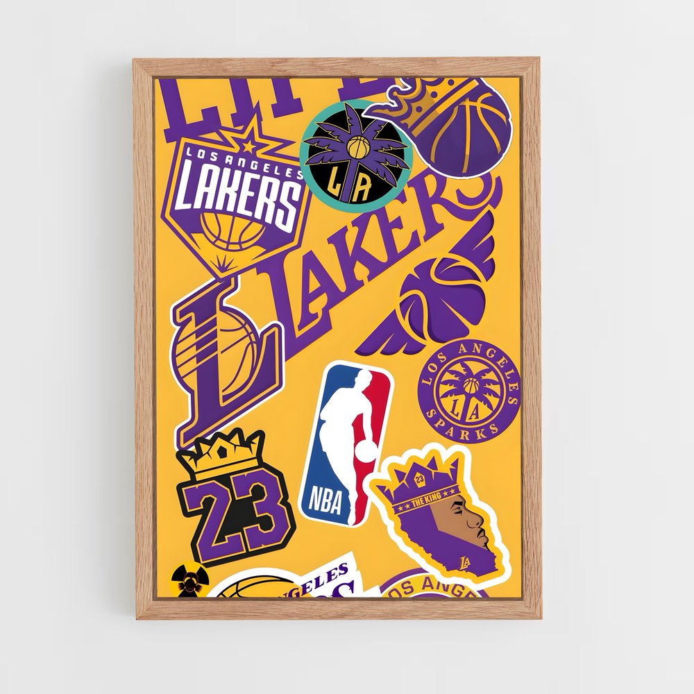 Poster Los angeles lakers – affiche Basketball (vue 4)